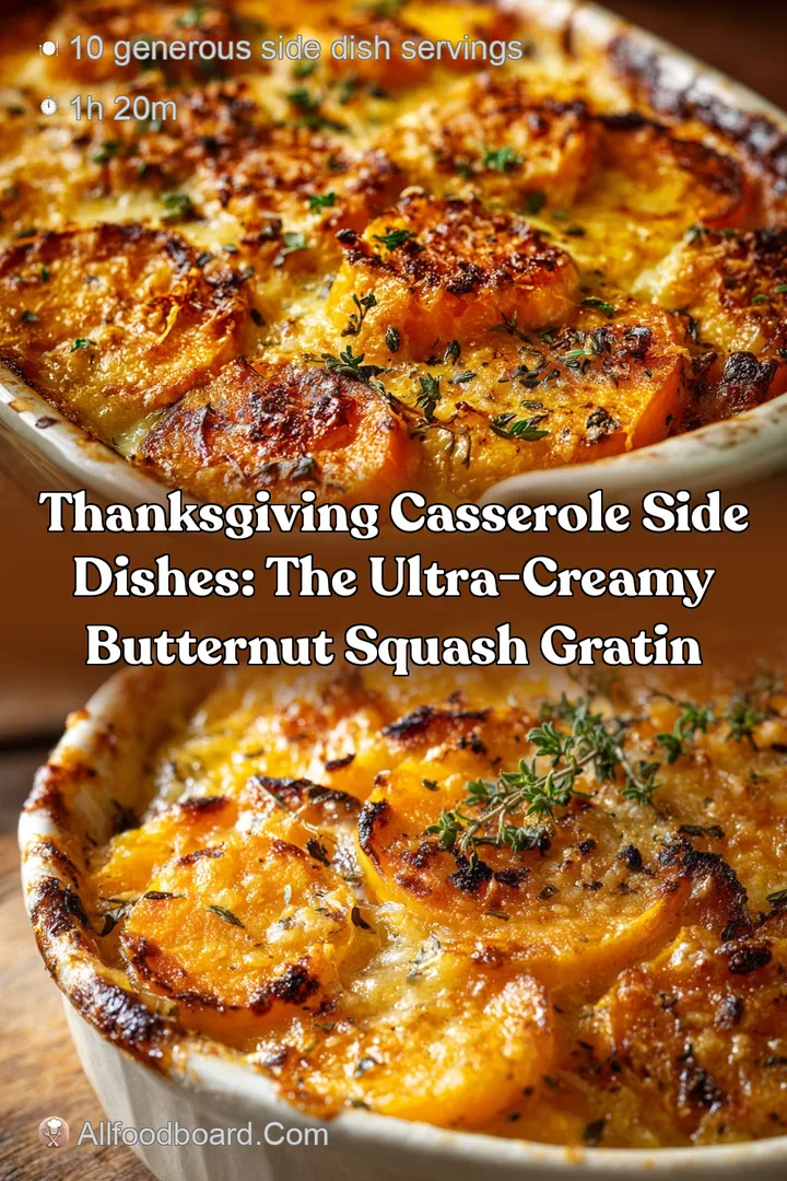 Thanksgiving Casserole Side Dishes: The Ultra-Creamy Butternut Squash Gratin
