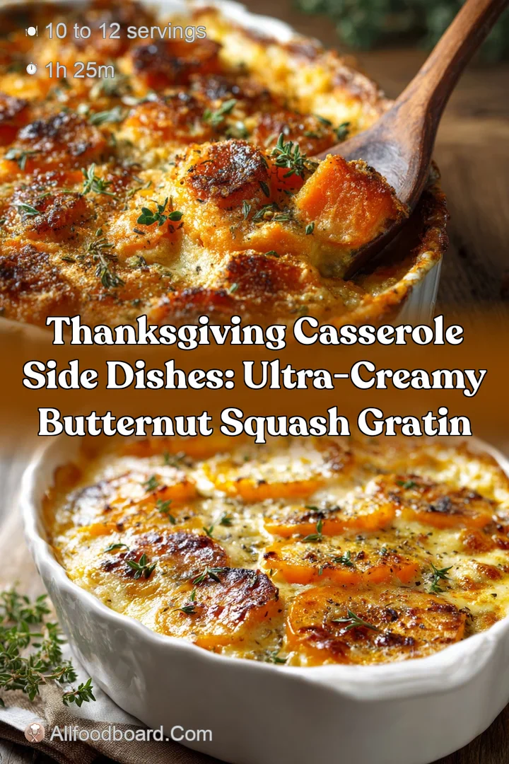 Thanksgiving Casserole Side Dishes: Ultra-Creamy Butternut Squash Gratin
