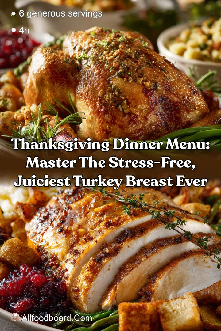 Thanksgiving Dinner Menu: Master the Stress-Free Juiciest Turkey Breast Ever