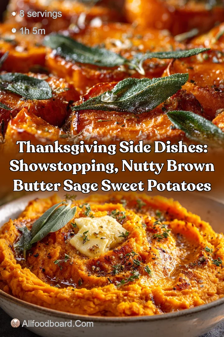 Thanksgiving Side Dishes: Showstopping Nutty Brown Butter Sage Sweet Potatoes