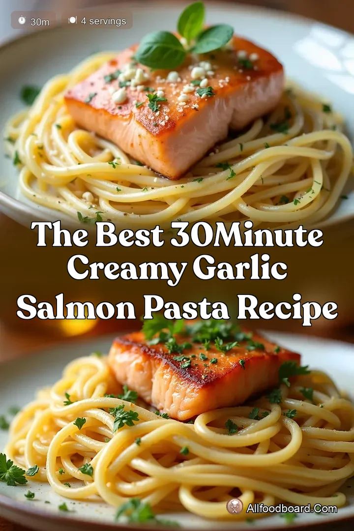 The Best 30Minute Creamy Garlic Salmon Pasta Recipe
