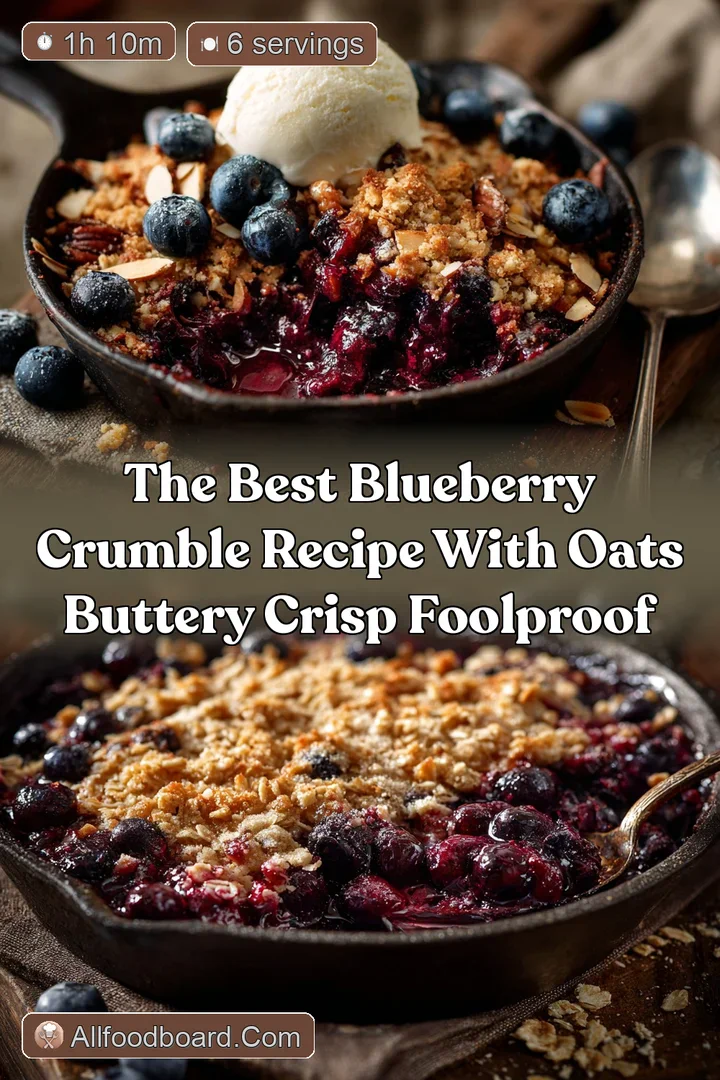 The Best Blueberry Crumble Recipe with Oats Buttery Crisp Foolproof