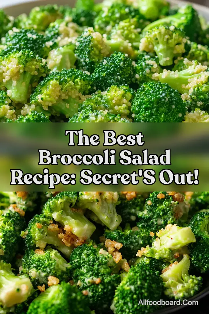The Best Broccoli Salad Recipe: Secret s Out!