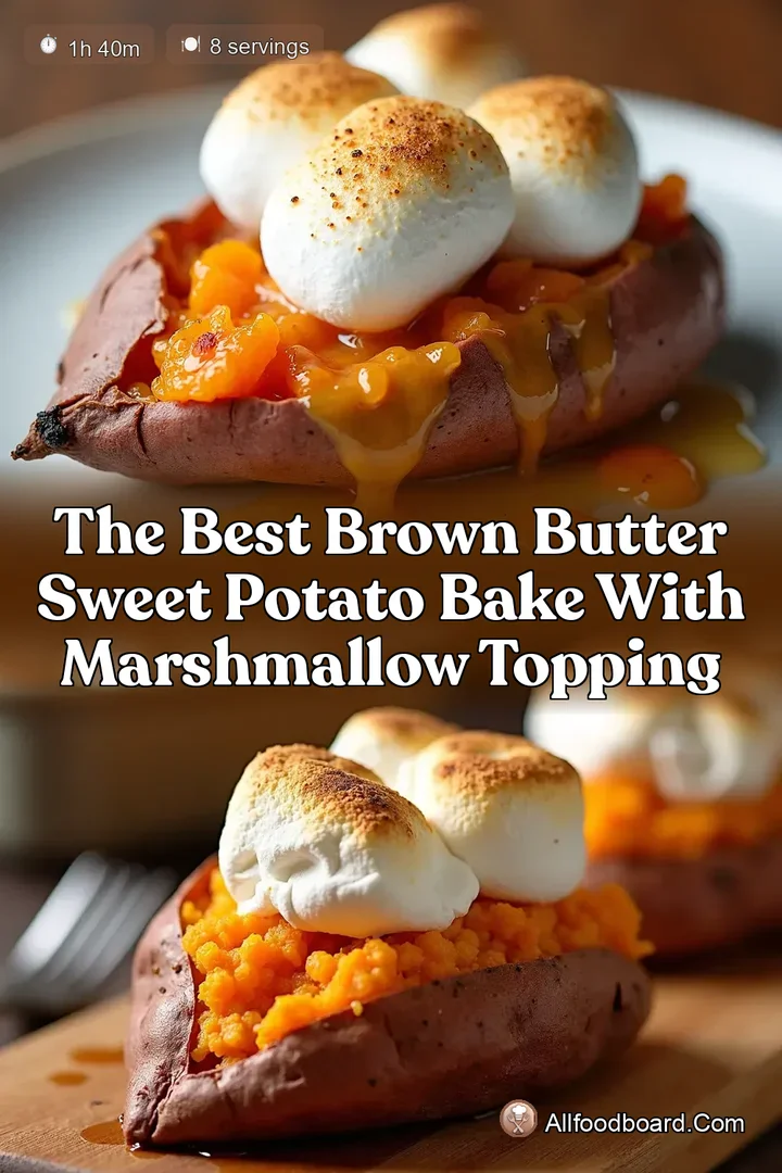 The Best Brown Butter Sweet Potato Bake With Marshmallow Topping