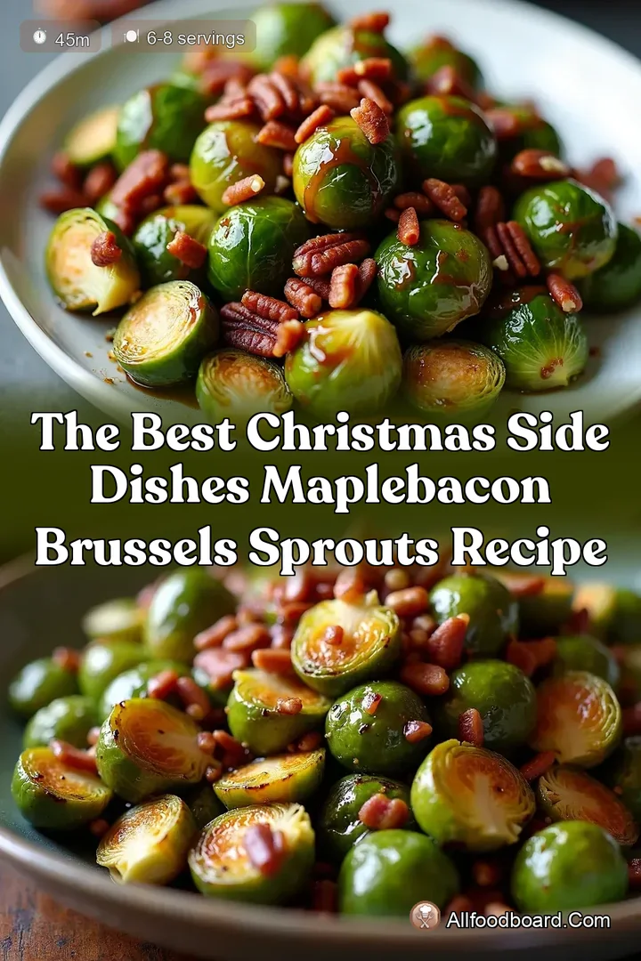 The Best Christmas Side Dishes MapleBacon Brussels Sprouts Recipe