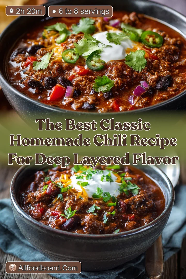 The Best Classic Homemade Chili Recipe for Deep Layered Flavor