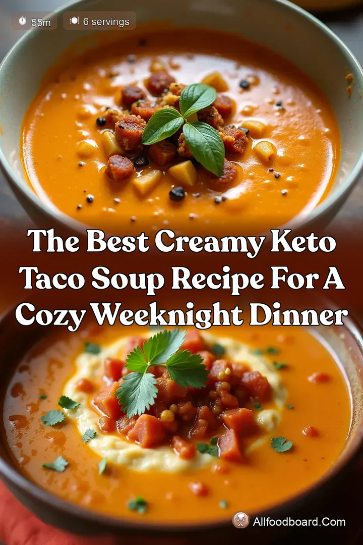 The Best Creamy Keto Taco Soup Recipe for a Cozy Weeknight Dinner