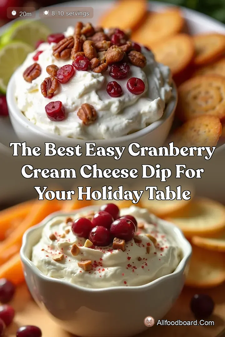 The Best Easy Cranberry Cream Cheese Dip for Your Holiday Table