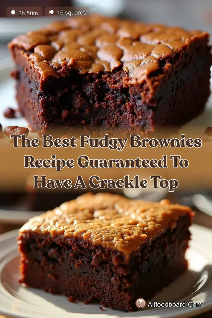 The Best Fudgy Brownies Recipe Guaranteed to Have a Crackle Top