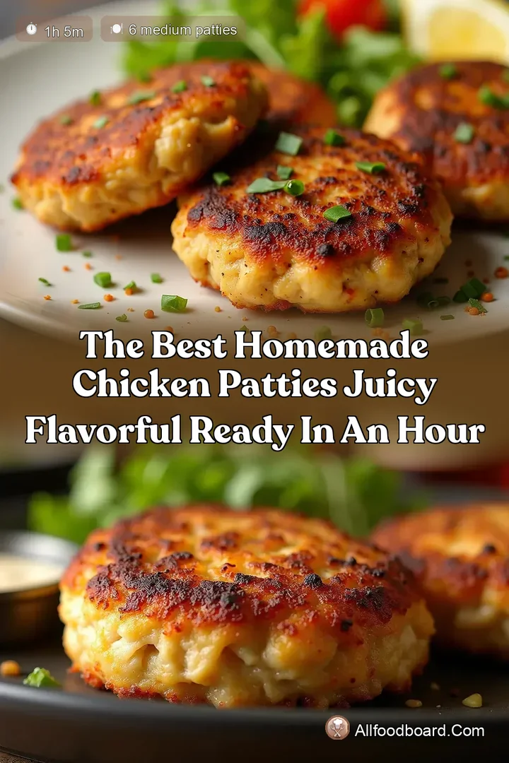 The Best Homemade Chicken Patties Juicy Flavorful Ready in an Hour : PIN FOR LATER The Best Homemade Chicken Patties Juicy Flavorful Ready in an Hour