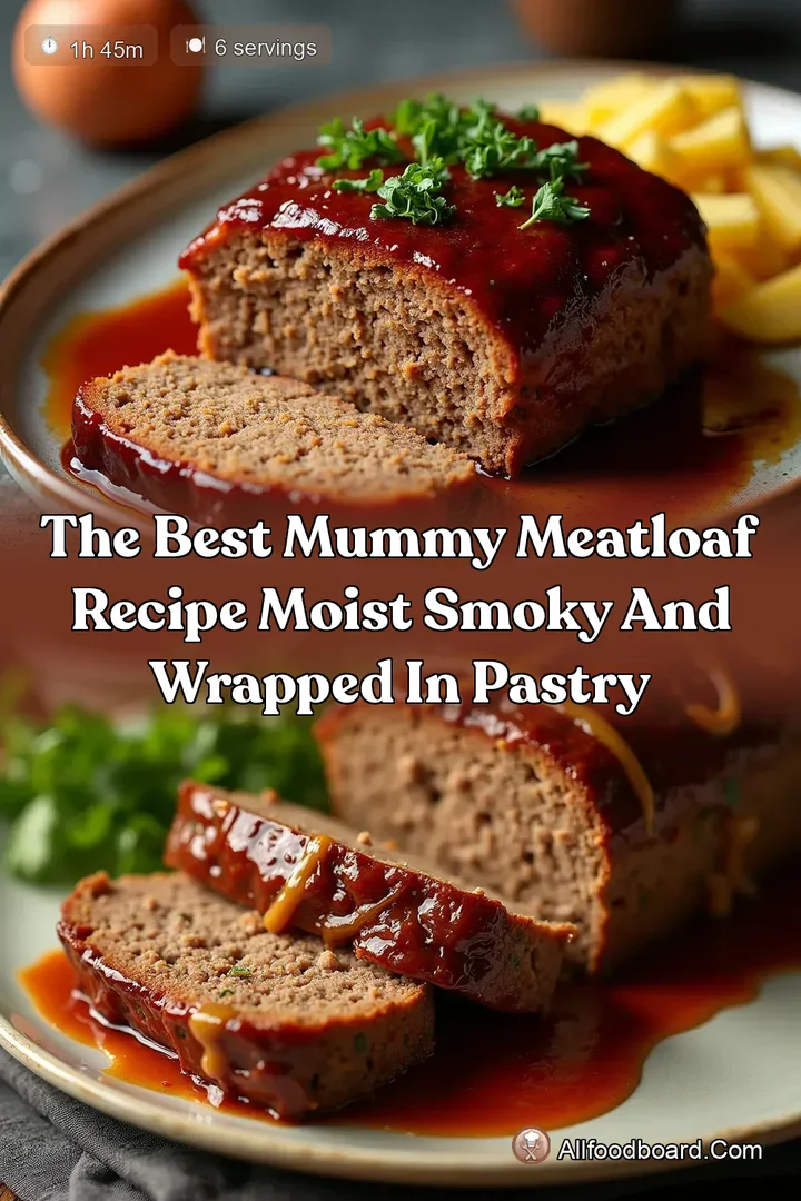 The Best Mummy Meatloaf Recipe Moist Smoky and Wrapped in Pastry : PIN FOR LATER The Best Mummy Meatloaf Recipe Moist Smoky and Wrapped in Pastry