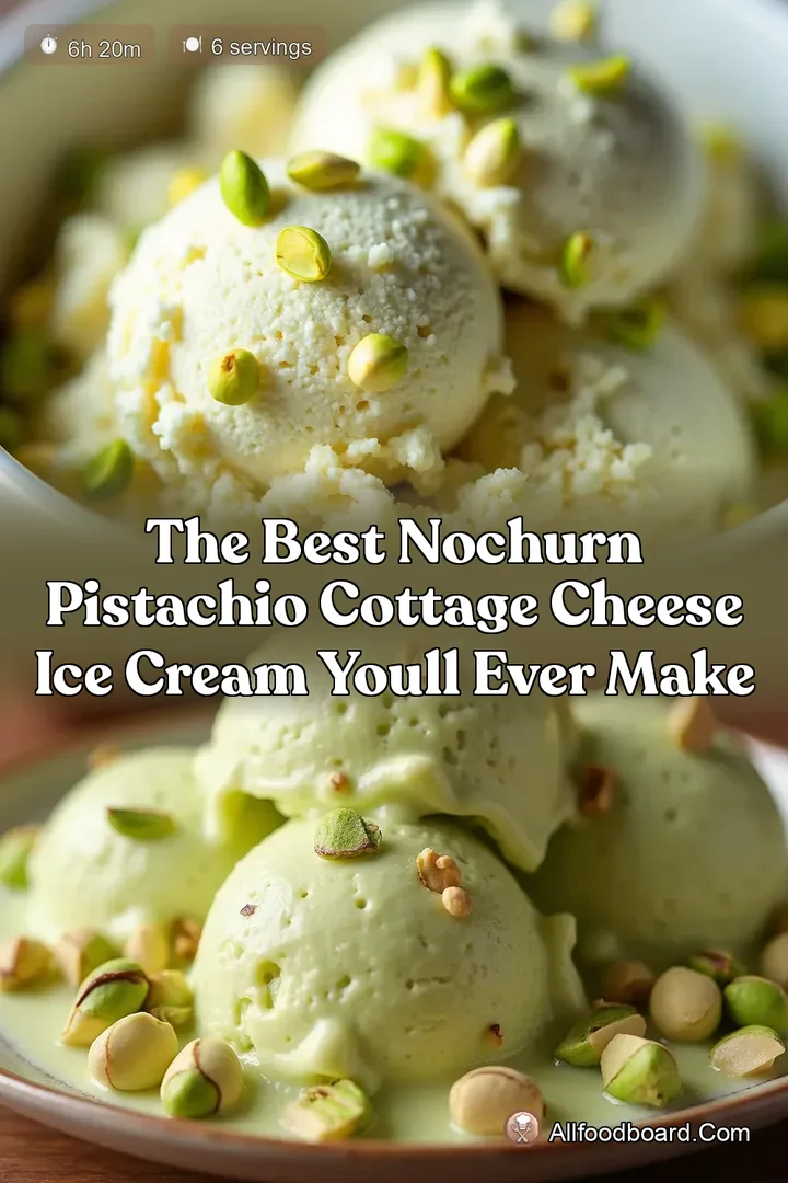 The Best NoChurn Pistachio Cottage Cheese Ice Cream Youll Ever Make : PIN FOR LATER The Best NoChurn Pistachio Cottage Cheese Ice Cream Youll Ever Make