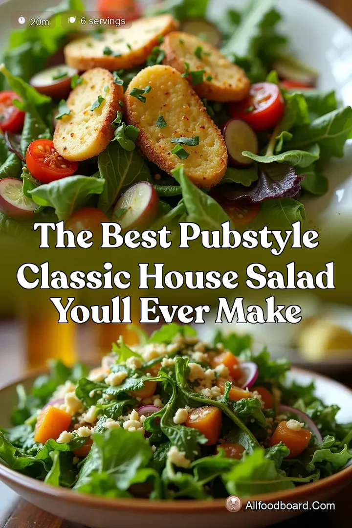 The Best PubStyle Classic House Salad Youll Ever Make : PIN FOR LATER The Best PubStyle Classic House Salad Youll Ever Make