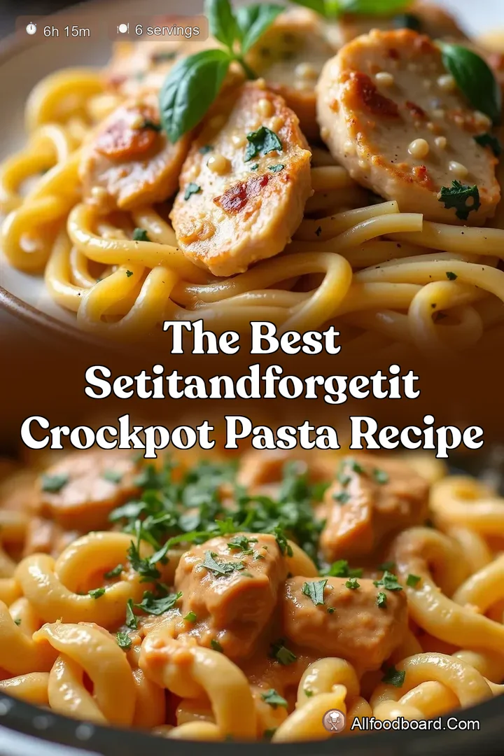 The Best SetItAndForgetIt Crockpot Pasta Recipe