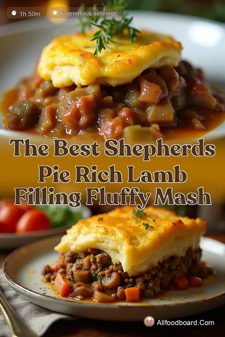 The Best Shepherds Pie Rich Lamb Filling Fluffy Mash