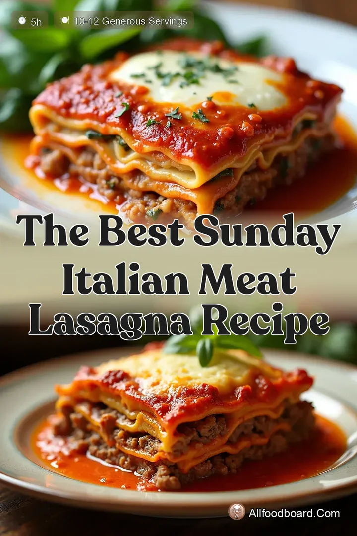 The Best Sunday Italian Meat Lasagna Recipe