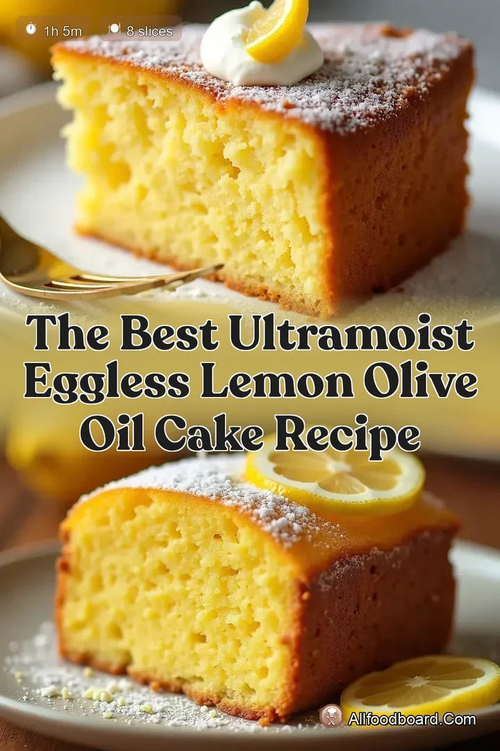 The Best UltraMoist Eggless Lemon Olive Oil Cake Recipe