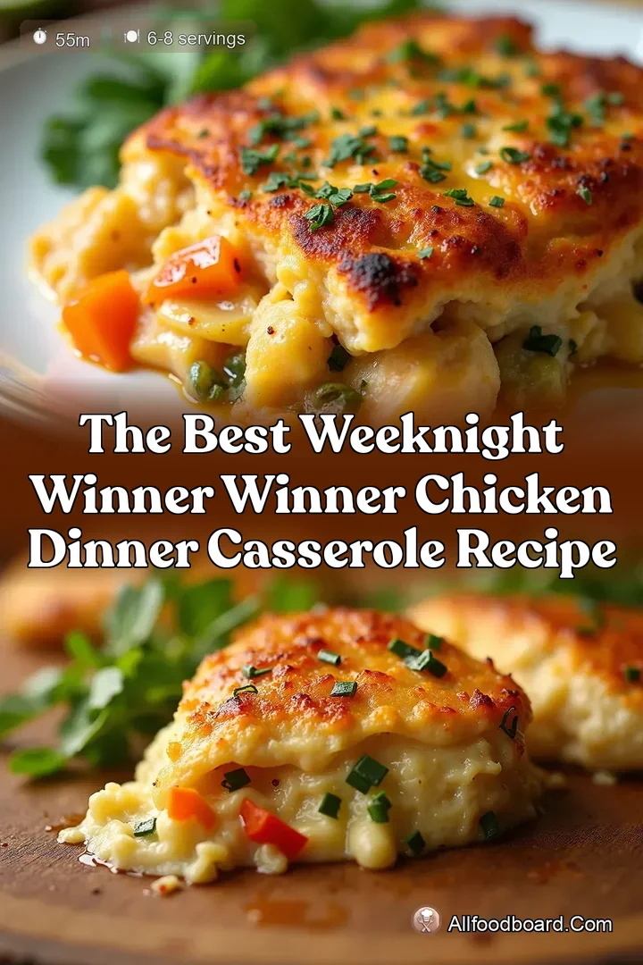 The Best Weeknight Winner Winner Chicken Dinner Casserole Recipe : PIN FOR LATER The Best Weeknight Winner Winner Chicken Dinner Casserole Recipe
