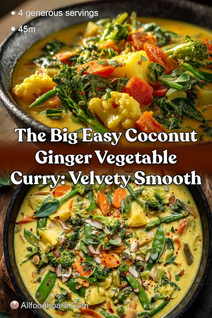The Big Easy Coconut Ginger Vegetable Curry: Velvety Smooth