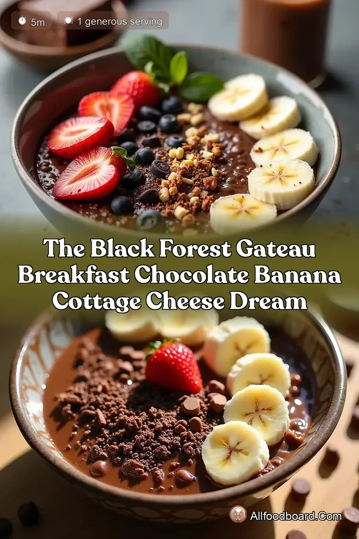 The Black Forest Gateau Breakfast Chocolate Banana Cottage Cheese Dream