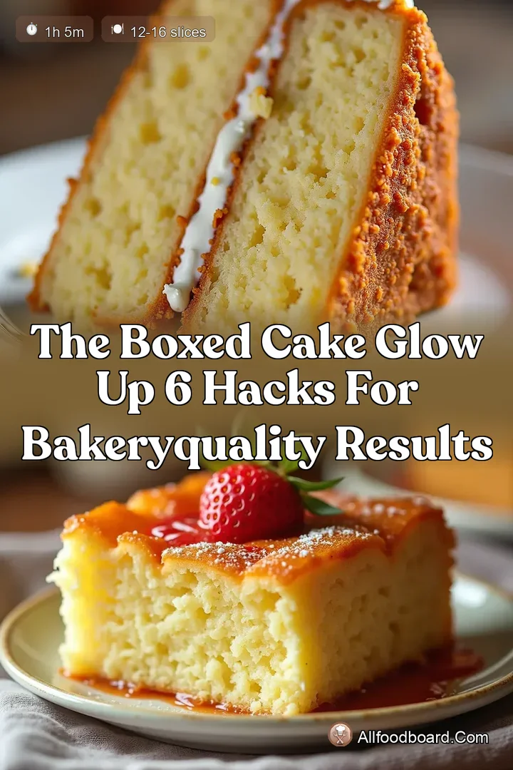The Boxed Cake Glow Up 6 Hacks for BakeryQuality Results : PIN FOR LATER The Boxed Cake Glow Up 6 Hacks for BakeryQuality Results