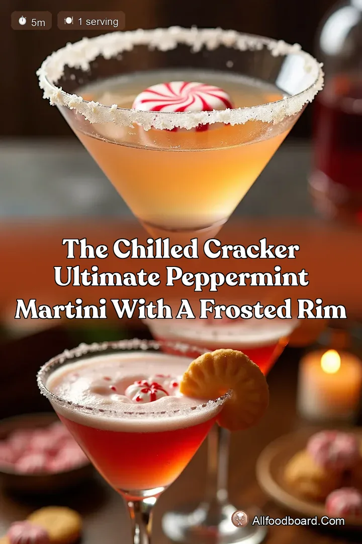 The Chilled Cracker Ultimate Peppermint Martini with a Frosted Rim : PIN FOR LATER The Chilled Cracker Ultimate Peppermint Martini with a Frosted Rim