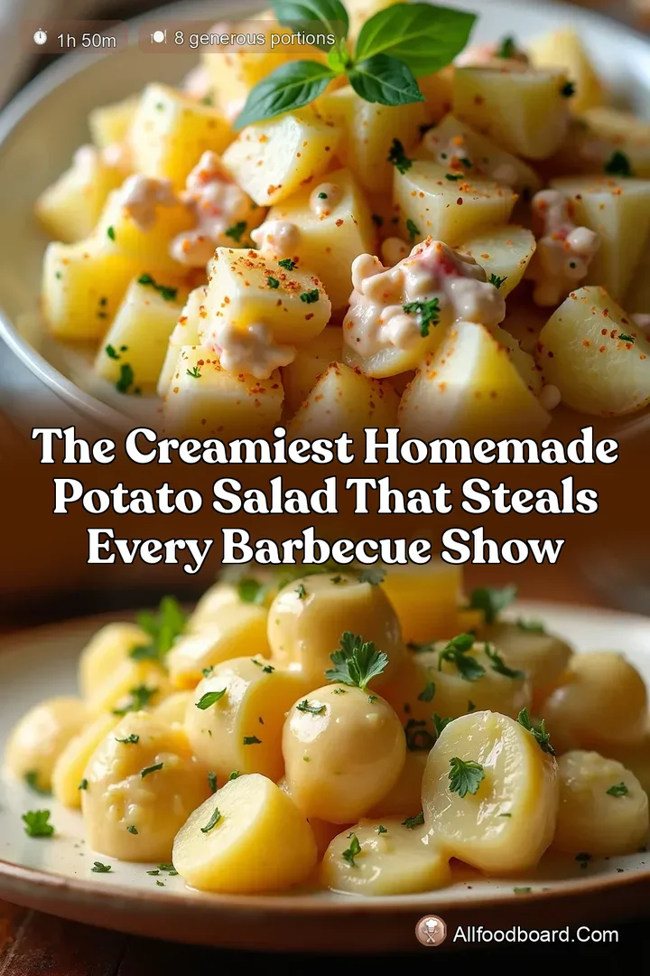 The Creamiest Homemade Potato Salad That Steals Every Barbecue Show