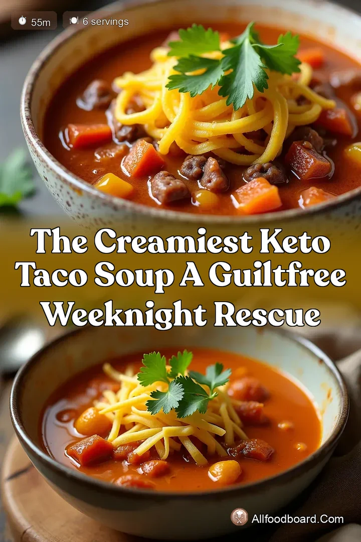 The Creamiest Keto Taco Soup A GuiltFree Weeknight Rescue