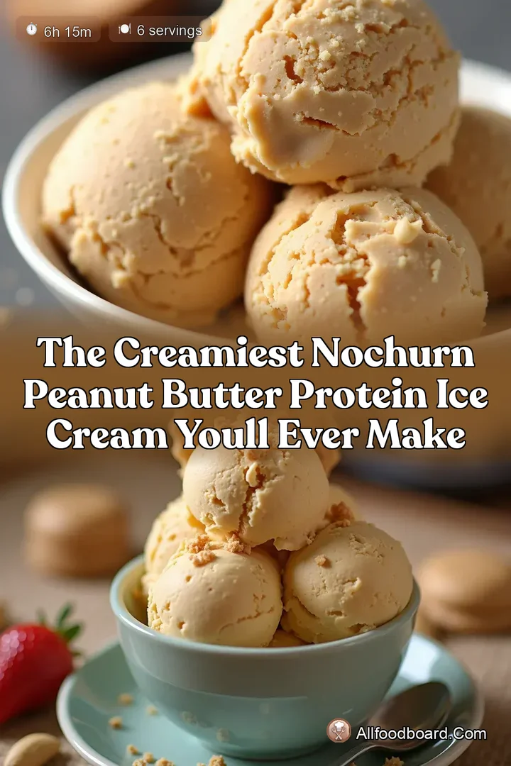 The Creamiest NoChurn Peanut Butter Protein Ice Cream Youll Ever Make