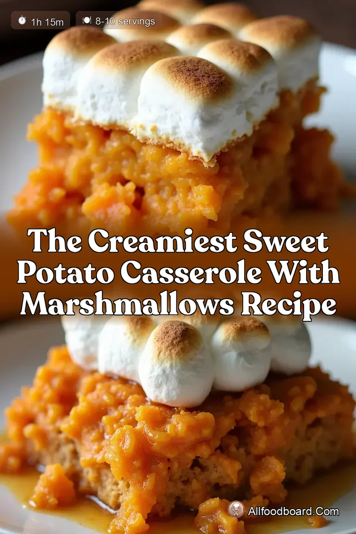 The Creamiest Sweet Potato Casserole with Marshmallows Recipe