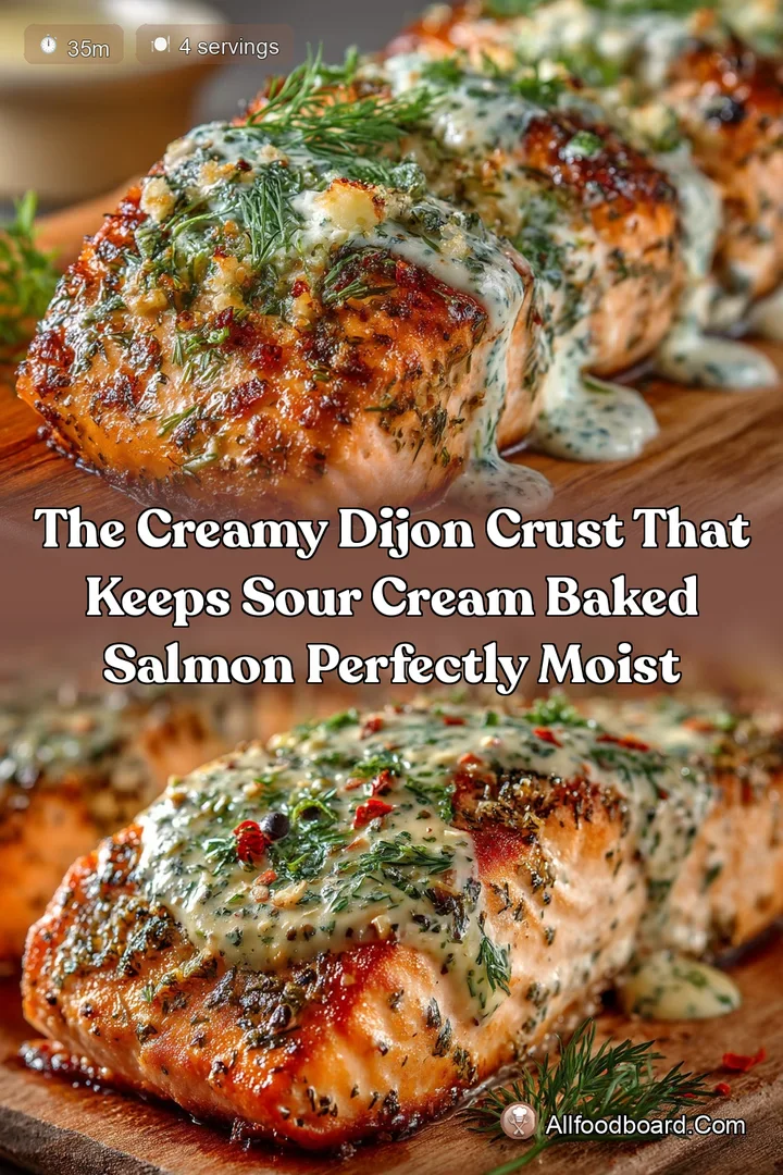The Creamy Dijon Crust that Keeps Sour Cream Baked Salmon Perfectly Moist