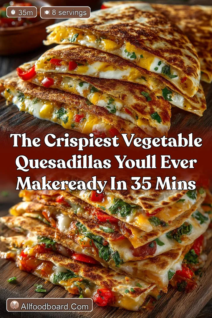 The Crispiest Vegetable Quesadillas Youll Ever MakeReady in 35 Mins