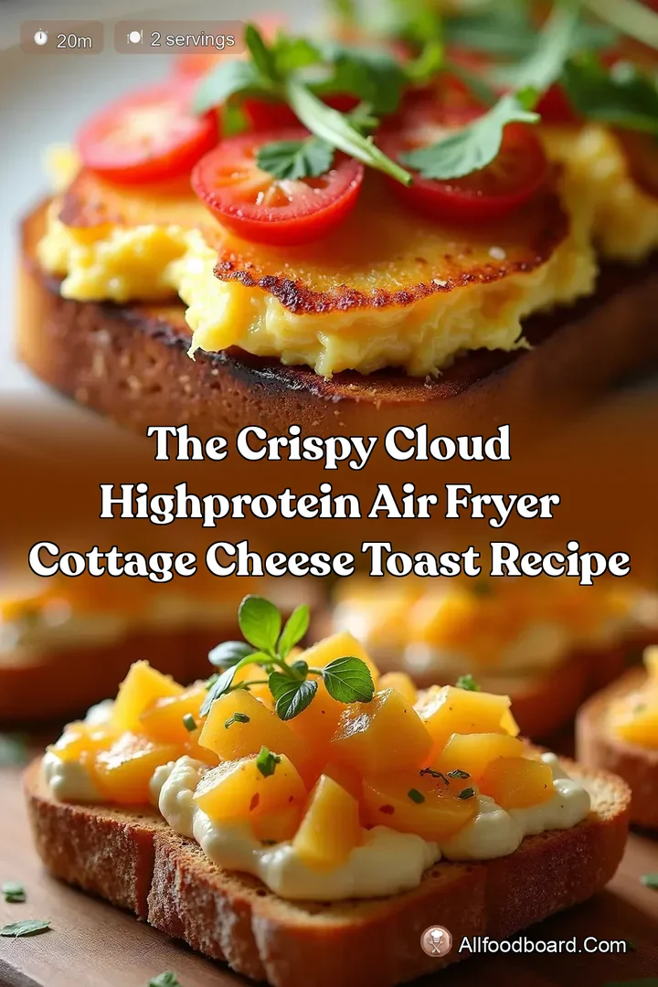 The Crispy Cloud HighProtein Air Fryer Cottage Cheese Toast Recipe