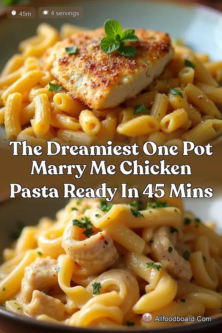 The Dreamiest One Pot Marry Me Chicken Pasta Ready in 45 Mins