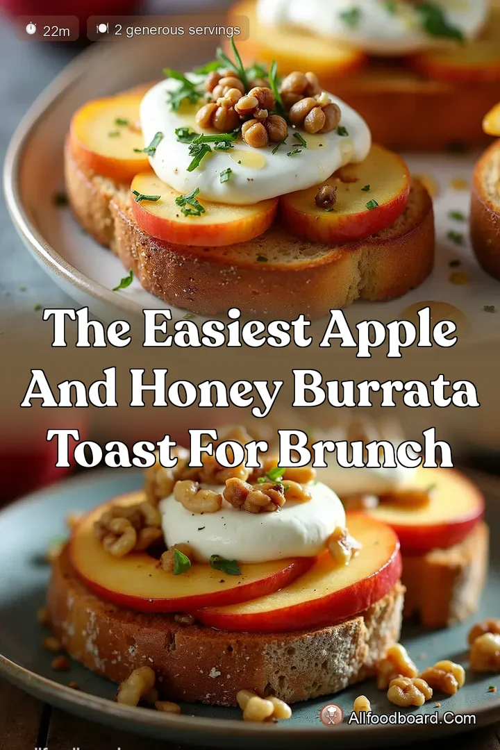 The Easiest Apple and Honey Burrata Toast for Brunch