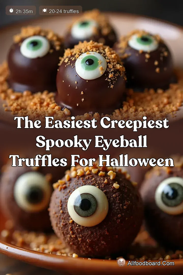 The Easiest Creepiest Spooky Eyeball Truffles for Halloween
