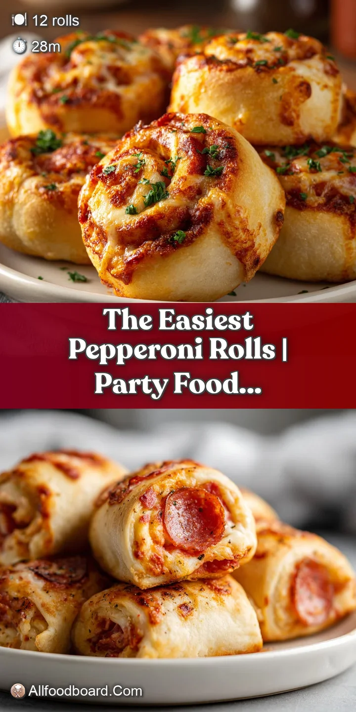 Close-up of a baked pepperoni roll revealing a bubbly, cheesy interior dotted with vibrant red pepperoni slices.
