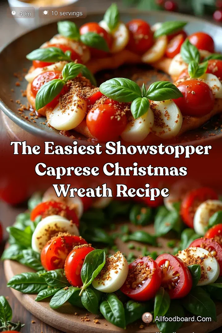 The Easiest Showstopper Caprese Christmas Wreath Recipe