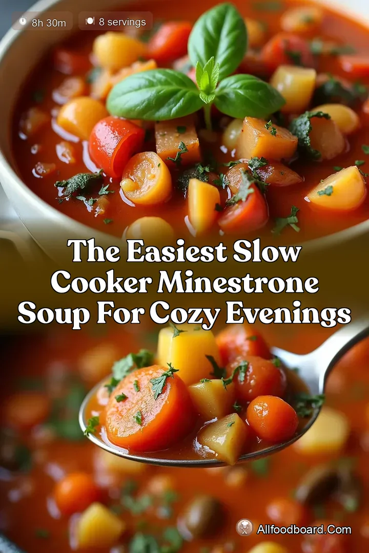 The Easiest Slow Cooker Minestrone Soup for Cozy Evenings