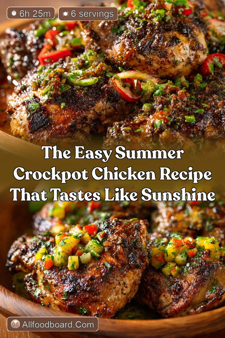 The Easy Summer Crockpot Chicken Recipe That Tastes Like Sunshine