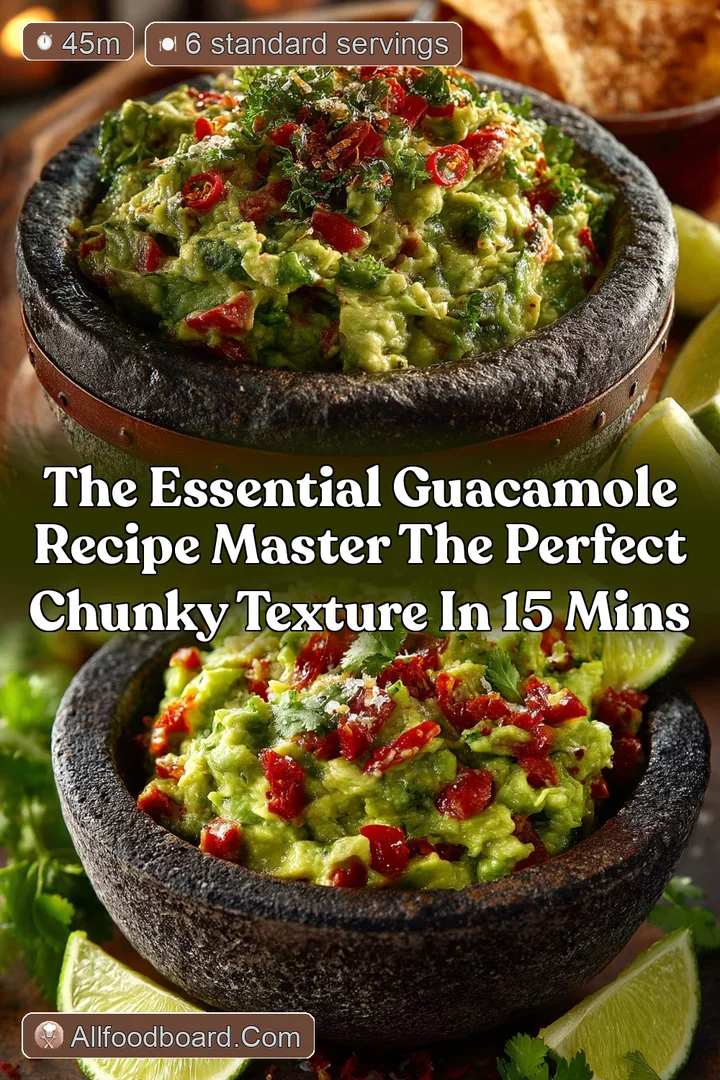 The Essential Guacamole Recipe Master the perfect chunky texture in 15 mins