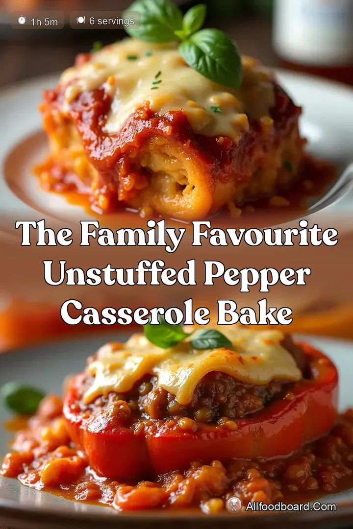 The Family Favourite Unstuffed Pepper Casserole Bake