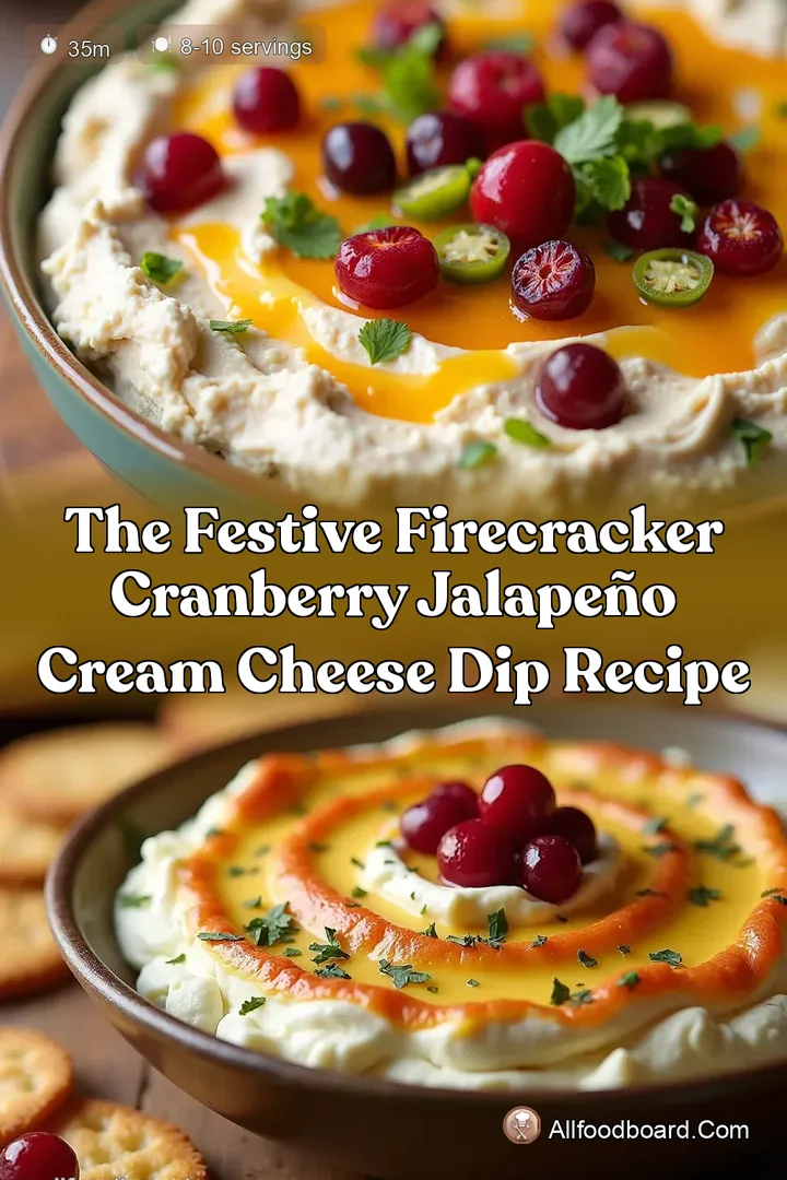 The Festive Firecracker Cranberry Jalapeño Cream Cheese Dip Recipe