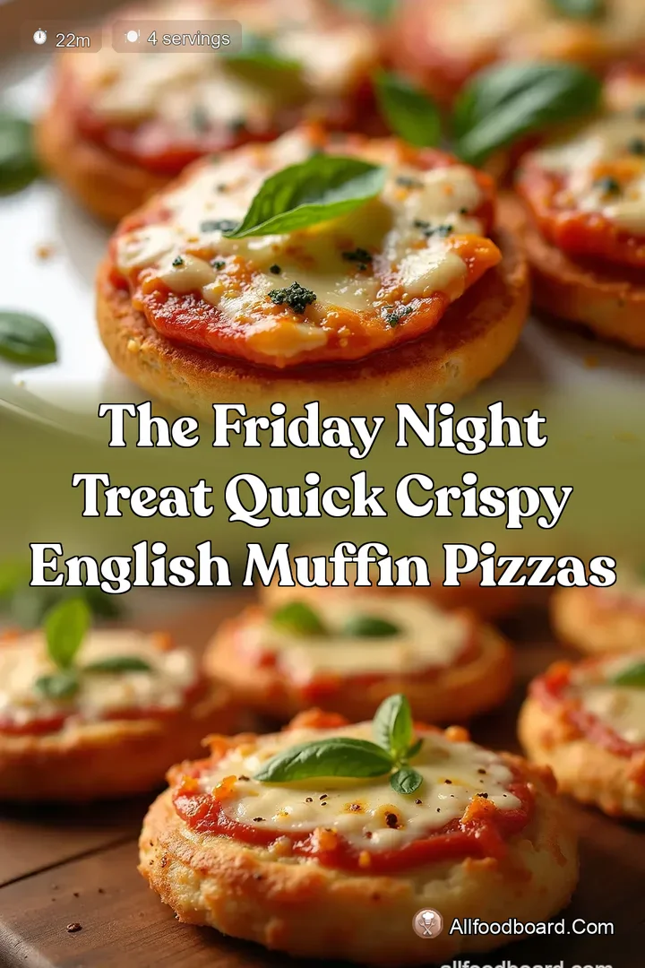 The Friday Night Treat Quick Crispy English Muffin Pizzas : PIN FOR LATER The Friday Night Treat Quick Crispy English Muffin Pizzas