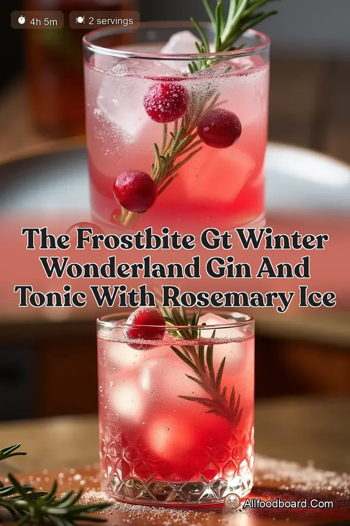 The Frostbite GT Winter Wonderland Gin and Tonic with Rosemary Ice