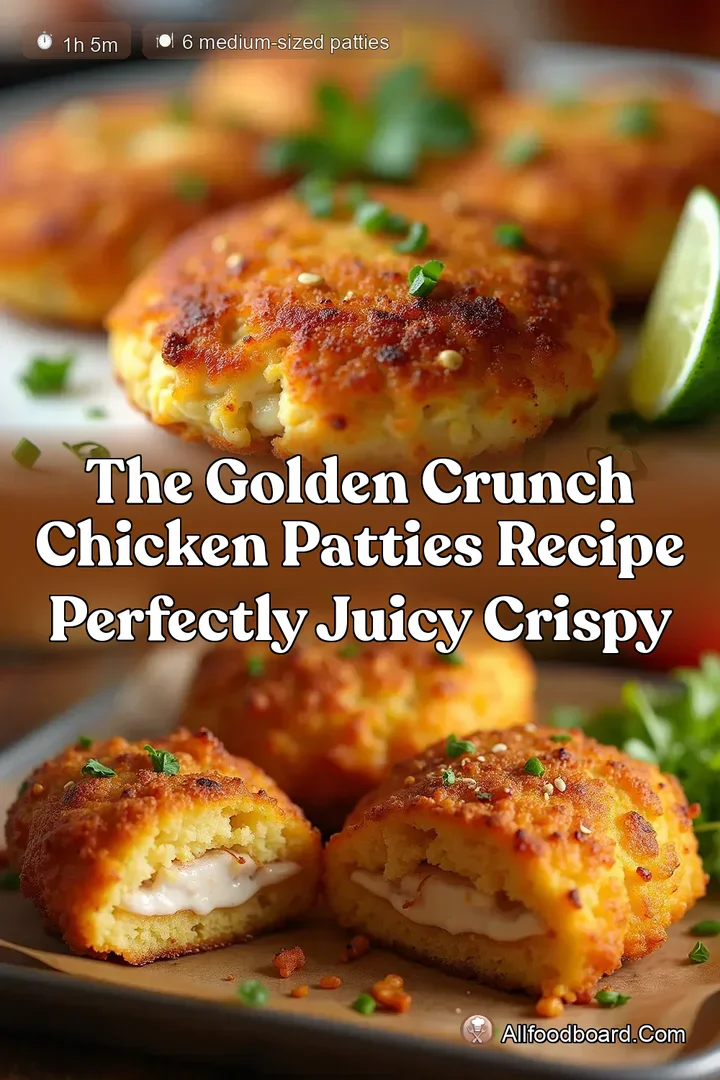 The Golden Crunch Chicken Patties Recipe Perfectly Juicy Crispy