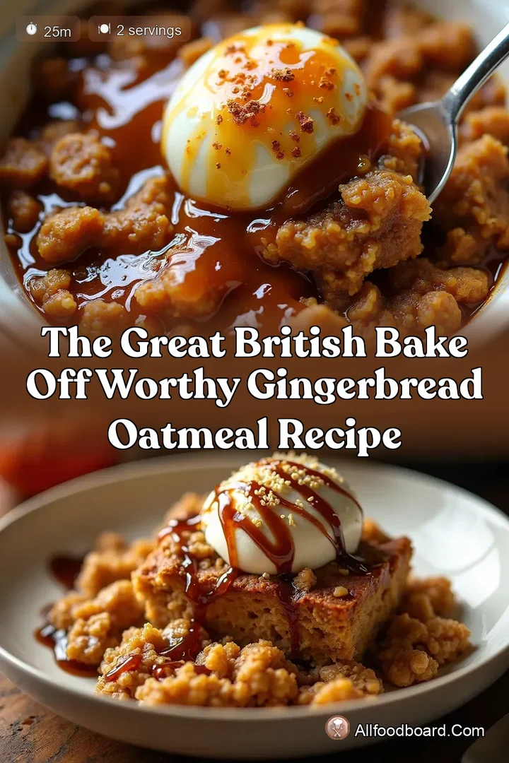 The Great British Bake Off Worthy Gingerbread Oatmeal Recipe
