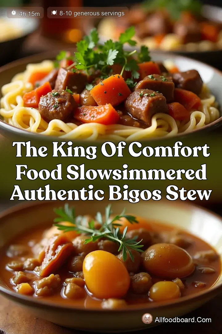 The King of Comfort Food SlowSimmered Authentic Bigos Stew : PIN FOR LATER The King of Comfort Food SlowSimmered Authentic Bigos Stew