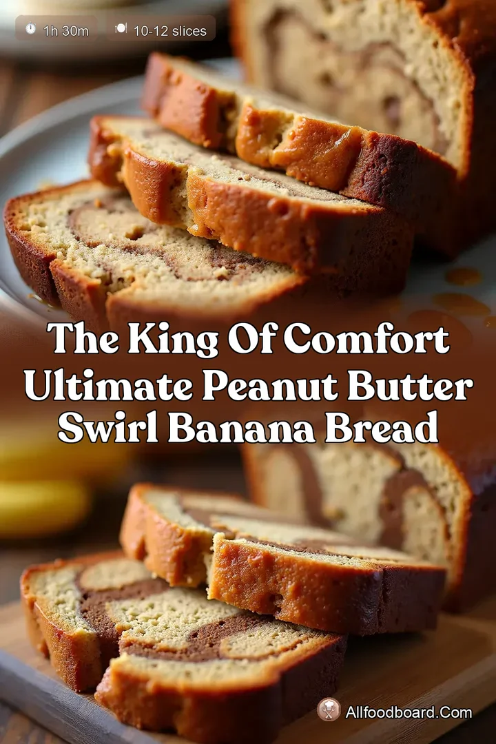The King of Comfort Ultimate Peanut Butter Swirl Banana Bread