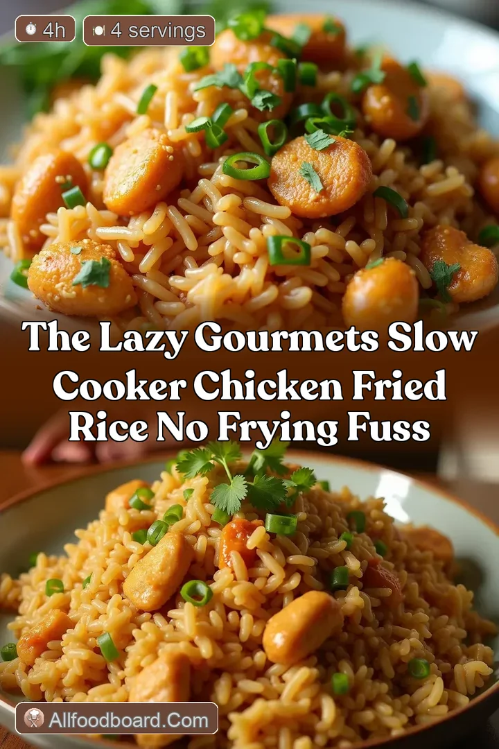 The Lazy Gourmets Slow Cooker Chicken Fried Rice No Frying Fuss